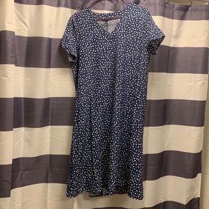 Blue and white heart dress